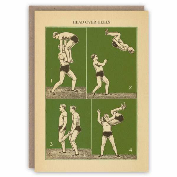 Gymnastics greeting card