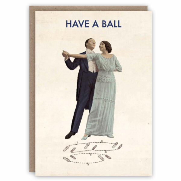 Ballroom dancing birthday card