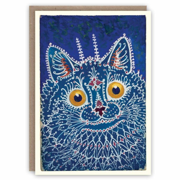 Louis Wain cat greeting card