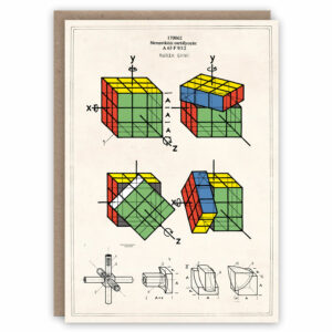 Rubiks Cube greeting card