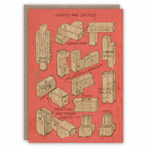 Woodwork joints greeting card