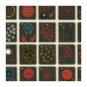 Detail from Japanese fireworks wrapping paper